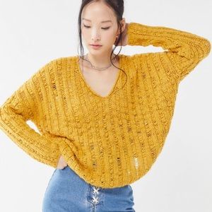 *NEW* Urban Outfitters Woman’s Yellow Knit Sweater